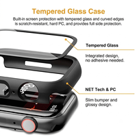 Casing Pelindung Smartwatch PC Keras dengan Desain Slim Fit dan Bumper Anti Gores Tahan Benturan untuk Apple Watch Series