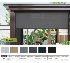 Stores de fenêtre d'extérieur électriques au design moderne Stores à glissière avec rouleaux coupe-vent en tissu polyester <span class=keywords><strong>anti</strong></span>-<span class=keywords><strong>UV</strong></span> - Product Image 4