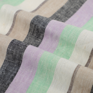 Trung Quốc Linen <span class=keywords><strong>Viscose</strong></span> Linen Rayon sợi nhuộm sọc dệt vải cho phụ nữ của quần váy váy - Product Image 3