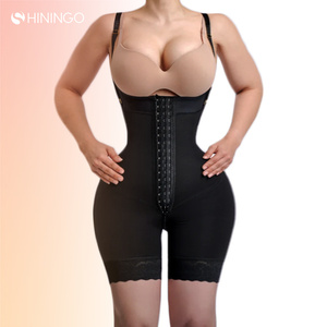 Factory <span class=keywords><strong>Outlet</strong></span> Compresión Body Shaper Cintura alta Butt Lifter Shorts Control de barriga Fajas para mujeres Body posparto - Product Image 2