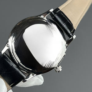 Montre mécanique pour homme ultra-fine avec mouvement ultra-plat, petit cadran, fonctions calendrier et phases de lune - Product Image 4