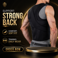 Correcteur de posture réglable de haute qualité pour les épaules, avec soutien dorsal et ceinture élastique de protection professionnelle – Vente en gros
