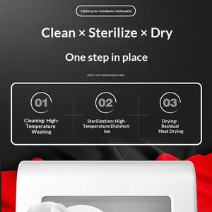 <span class=keywords><strong>Lavavajillas</strong></span> de Sobremesa Doméstico, Instalación Gratuita, Secado Totalmente Automático, Almacenamiento Todo en Uno, 800W, Control Mecánico, Regalo, Importado - Product Image 3