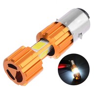 YM BA20D 3-Seitige LED-Leuchten für Motorräder H4 Motorrad-LED-Leuchten Roller 6000K COB Scheinwerfer Nebellichter Wasserdicht 12-85V