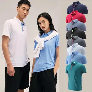 주문 로고 면 폴리에스테 방취제 breathable 골프 운동복 mens 티셔츠 폴로 t-셔츠