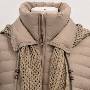 Chaqueta de Plumón Ligera para Mujer, Portátil, Resistente al Agua, con Capucha, Chaqueta Larga Acolchada, Abrigo de Primavera para Viajar - Product Image 4