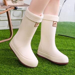 Botas de Lluvia Unisex para las Cuatro Estaciones, Botines Impermeables de PVC, Zapatos de Goma Antideslizantes para el Trabajo - Product Image 4