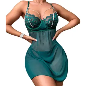 Push Up Babydoll - Sexy Lingerie Chemise Babydoll with matching G