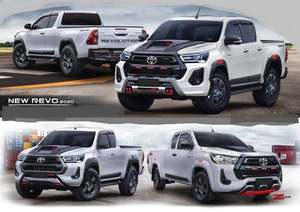 YCSUNZ 4x4 cubierta de luz de cabeza para Toyota <span class=keywords><strong>Hilux</strong></span> 2020 <span class=keywords><strong>2021</strong></span> negro Abs cubierta de lámpara delantera de plástico accesorios exteriores - Product Image 6
