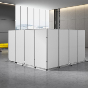 Divisorio Mobile Pieghevole in Lega di Alluminio Moderno e Semplice per Ufficio e Magazzino - Partizioni Mobili per Ufficio all'Ingrosso - Product Image 1