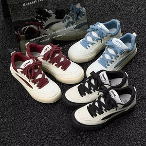 Zapatillas de Plataforma para Hombre, Primavera-Otoño 2026, Antideslizantes, Impermeables, Casuales, con Cordones Cruzados, Parte Superior de Microfibra, Entresuela Vulcanizada - Product Image 5