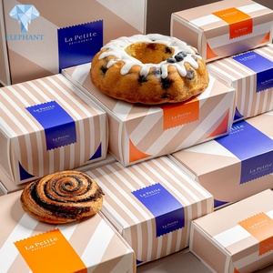 Mousse Swiss Roll Wedding Christmas Custom Takeaway Bento <b>Small</b> Mini Paper Cake <b>Box</b> - Product Image 4