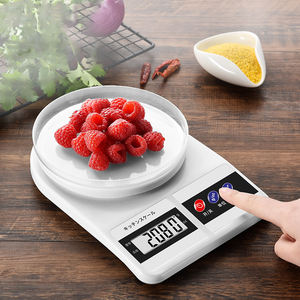 Balance de cuisine électronique numérique WDD551 en gros, plateau rond, pour aliments et pâtisserie, usage domestique, alimentée par piles, affichage LCD, grammes - Product Image 2