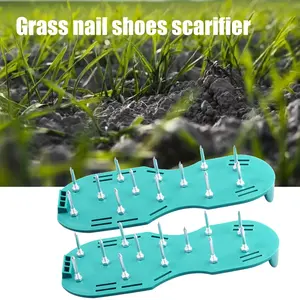 Verstelbare Tuingereedschap Outdoor Gras Handgemaakte Epoxyhars Spike Sandalen Schoenen Gazon Beluchter