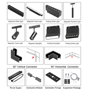 Đèn Theo Dõi Từ Tính Đèn Theo Dõi Từ Tính Bề Mặt Lõm Tùy Chỉnh Phụ Kiện Theo Dõi Đèn Từ Tính 48V - Product Image 4
