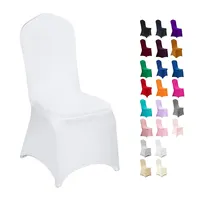 घटनाओं के लिए सस्ते सफेद खाने की कुर्सियों शादी की सजावट सीट कुर्सियों के लिए शामिल किया गया कवर स्पैन्डेक्स कुर्सी को शामिल किया गया
