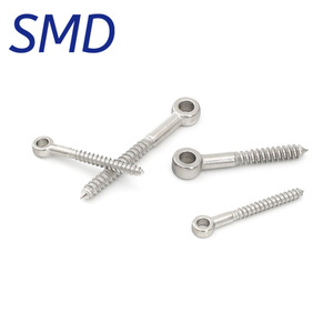 Tornillo de Ojo SMD para Madera, Acero Inoxidable 316, Rosca Gruesa, Acabado Liso, Métrico - Product Image 3