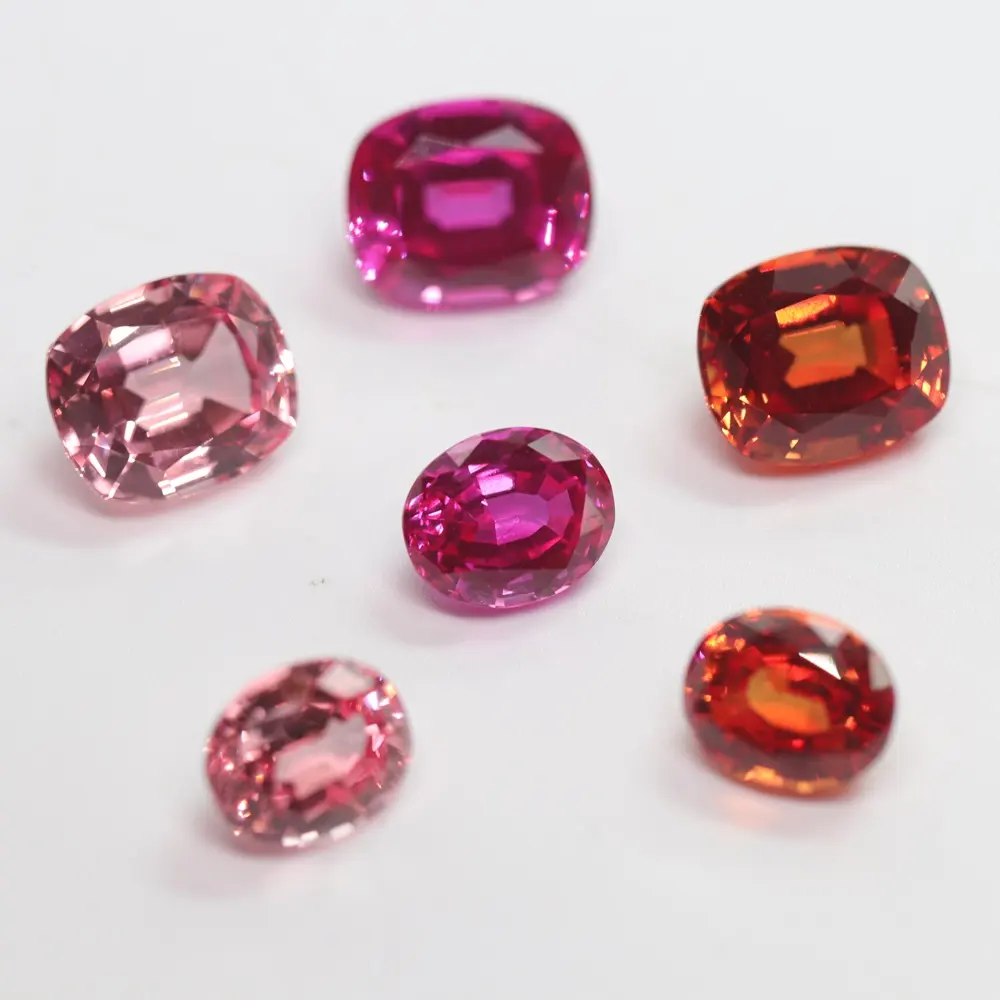 Fancy Jewelry Wholesale Lab Grown Loose Diamond Preis pro Karat Fancy Shape Pink/Orange Sapphire