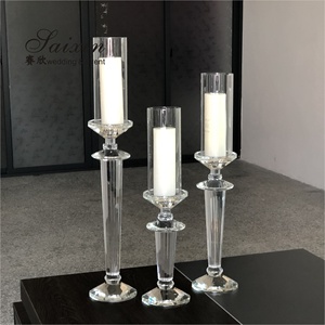 Set di Candelabri Alti in Cristallo ZT-026 in Offerta Speciale per Decorazioni da <span class=keywords><strong>Tavola</strong></span> per <span class=keywords><strong>Capodanno</strong></span>, San Valentino, Ringraziamento, Natale e Matrimoni - Product Image 2