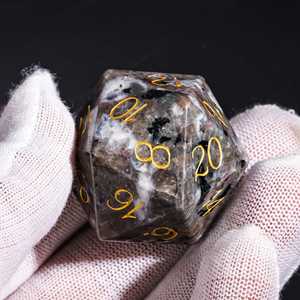 Handmade 30Mm D20 Yooperlite Đá Xúc Xắc Tự Nhiên Đa Diện Đá Quý Biểu Tượng Tùy Chỉnh 20Mm Dnd Thiết Lập Cho Hội Đồng Quản Trị Trò Chơi 16Mm Hình Vuông - Product Image 5