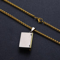 Collier avec lettres d'amour en acier inoxydable, vente en gros directe d'usine, enveloppe, médaillon, pendentif, collier d'enveloppe