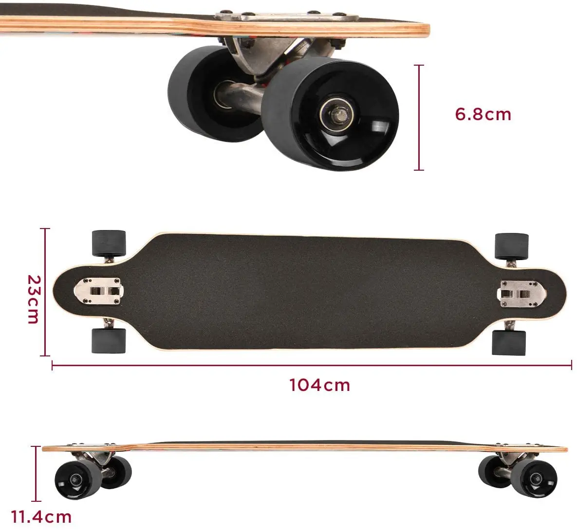 Placa longa para skate longa surf, placa longa para skate longboard