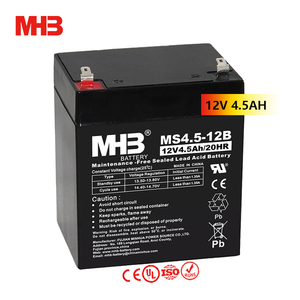 แบตเตอรี่โซลาร์แบบแห้งชนิดตะกั่วกรดปรับสมดุลได้ รุ่น Mhb Ms4.5-12b ขนาด 12V 4.5ah 20hr สำหรับ UPS - Product Image 1