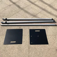 Vente chaude tuyau télescopique en aluminium robuste et toile de fond drapé stands drapé toile de fond pour les décorations de mariage et de salon professionnel
