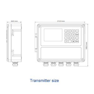 Digital Clamp-On Ultrasonic <b>Flow</b> <b>Meter</b> Color LCD Display 4-20mA RS485 Output DN25-DN1200 Pipes Liquid/Oil/Fluid FHS340 FHS340 Is - Product Image 3