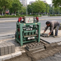 Machine à fabriquer des briques en ciment pour la construction de routes et de pavés, ligne de production de pavés et de bordures