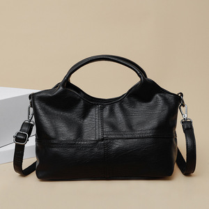 Bolso de Mano de PU Suave Texturizado para Mujeres de Mediana Edad, Nuevo Bolso de Hombro Ligero para Viajes Diarios de Gran Capacidad - Product Image 1
