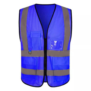 Gilet de sécurité réfléchissant orange en maille, vêtement de travail unisexe pour l'automne, Hubei Chine - Product Image 3