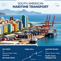 Logistique DDP FCL tout-en-un de Chine vers l'Argentine, le Chili, l'Uruguay, fret maritime porte-à-porte, expédition de conteneurs maritimes