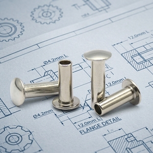 Rivets tubulaires creux à tête plate Rivets ronds semi-creux standard ISO Fabricant <span class=keywords><strong>Rivet</strong></span> creux en acier inoxydable 304 - Product Image 1