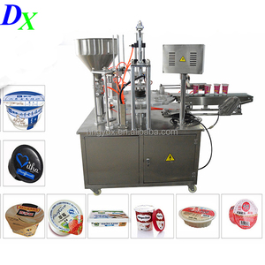 回転式液体水ペーストヨーグルトアイスクリームカップ充填シール機 - Product Image 2