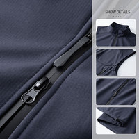 Gilet de travail imperméable personnalisé avec logo OEM, veste d'hiver pratique, uniforme d'entreprise, gilet softshell pour hommes