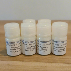 Particules de latex PS modifiées par carboxylation pour la matière première de réactifs de diagnostic CRP et ASO, groupe fonctionnel de surface personnalisé - Product Image 1