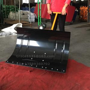 مجرفة ثلج جديدة بعجلات وشفرة برتقالية/سوداء بطول 740 مم مع دافع ثلج مُسمك للطرق والأرصفة موديل 2503 - Product Image 5