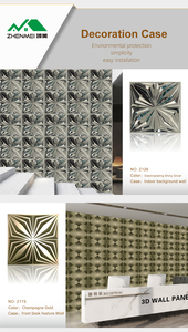 Panel dinding <span class=keywords><strong>PVC</strong></span> 3D Modern mudah dipasang, lapisan dinding eksterior/Interior tahan air wallpaper 3D untuk kamar tidur Gym desain grafis - Product Image 2