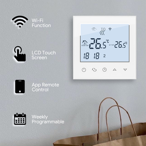 Beok Tuya WiFi 16A Chauffage électrique Thermostat <span class=keywords><strong>de</strong></span> pièce intelligent avec <span class=keywords><strong>sonde</strong></span> <span class=keywords><strong>de</strong></span> sol externe - Product Image 4
