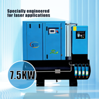 Compresseur d'air pour découpe laser SAIDIS 7,5 kW pour la maison, la construction, la ferme et autres industries