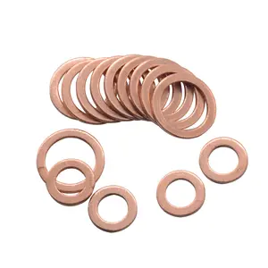 Tembaga Penyegelan Mesin Cuci 10*14*1MM Solid Gasket Bah Plug Minyak untuk Perahu Menghancurkan Mesin Cuci Flat Seal cincin Alat Aksesoris