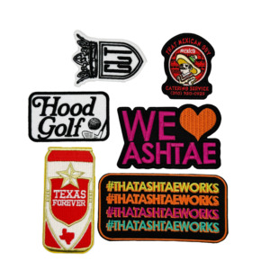 Tùy Chỉnh Cá Nhân Dệt Phù Hiệu Dệt Logo Thêu Sắt Trên Vá Truyền Nhiệt Huy Hiệu Vải Cho May Thêu Các Bản Vá Lỗi - Product Image 4