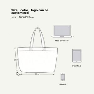 2023 Popular Reusable Women's Jute & Canvas Tote Bags Custom Wholesale for Beach Shopping and Travel - Product Image 6
