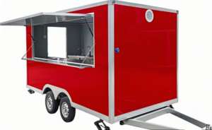 Carrito de Smorrebrod Danés con Sándwiches de Centeno Abiertos, Arenque en Conserva y Tocados de Carne Asada, Arte Callejero de Copenhague - Product Image 4