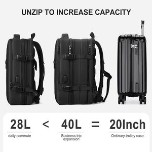 Custom Manufacturer Custom Logo Large Expandable Waterproof Usb Charging Business Laptop <b>Travel</b> <b>Backpack</b> Men <b>Women</b> <b>Backpack</b> - Product Image 3