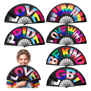 Éventails pliants POP de 33 cm, très sonores, personnalisables avec logo, pour la danse en ligne, les événements et les événements sonores - Product Image 1