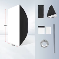 Boîte à lumière pour photographie 80x120cm, abat-jour double couche pour photographie, diffuseur de flash, équipement de photographie à montage standard