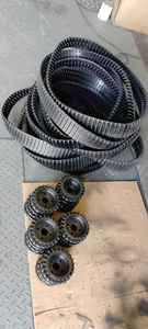 Venta al por mayor pequeño modelo de robot de pista de goma natural correa de goma oruga piezas de maquinaria de construcción hechas en China - Product Image 6