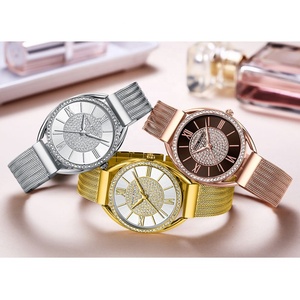 Montre en cristal tendance pour femme, montre de luxe pour femme, montre-bracelet en acier à quartz avec diamants, pour les occasions professionnelles - Product Image 6